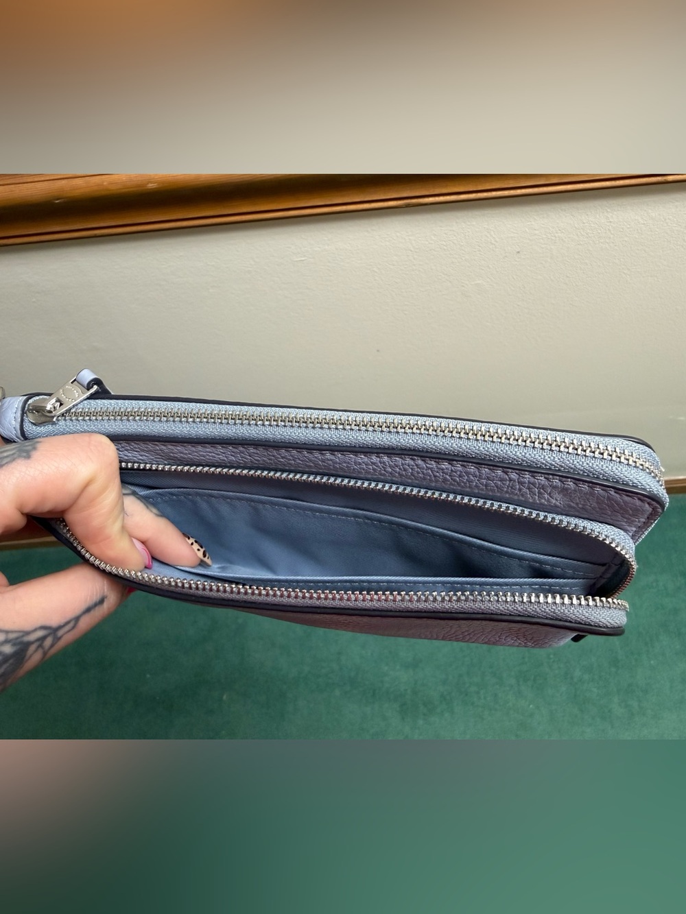 Coach Double Zip Wallet - Picture 5 of 7